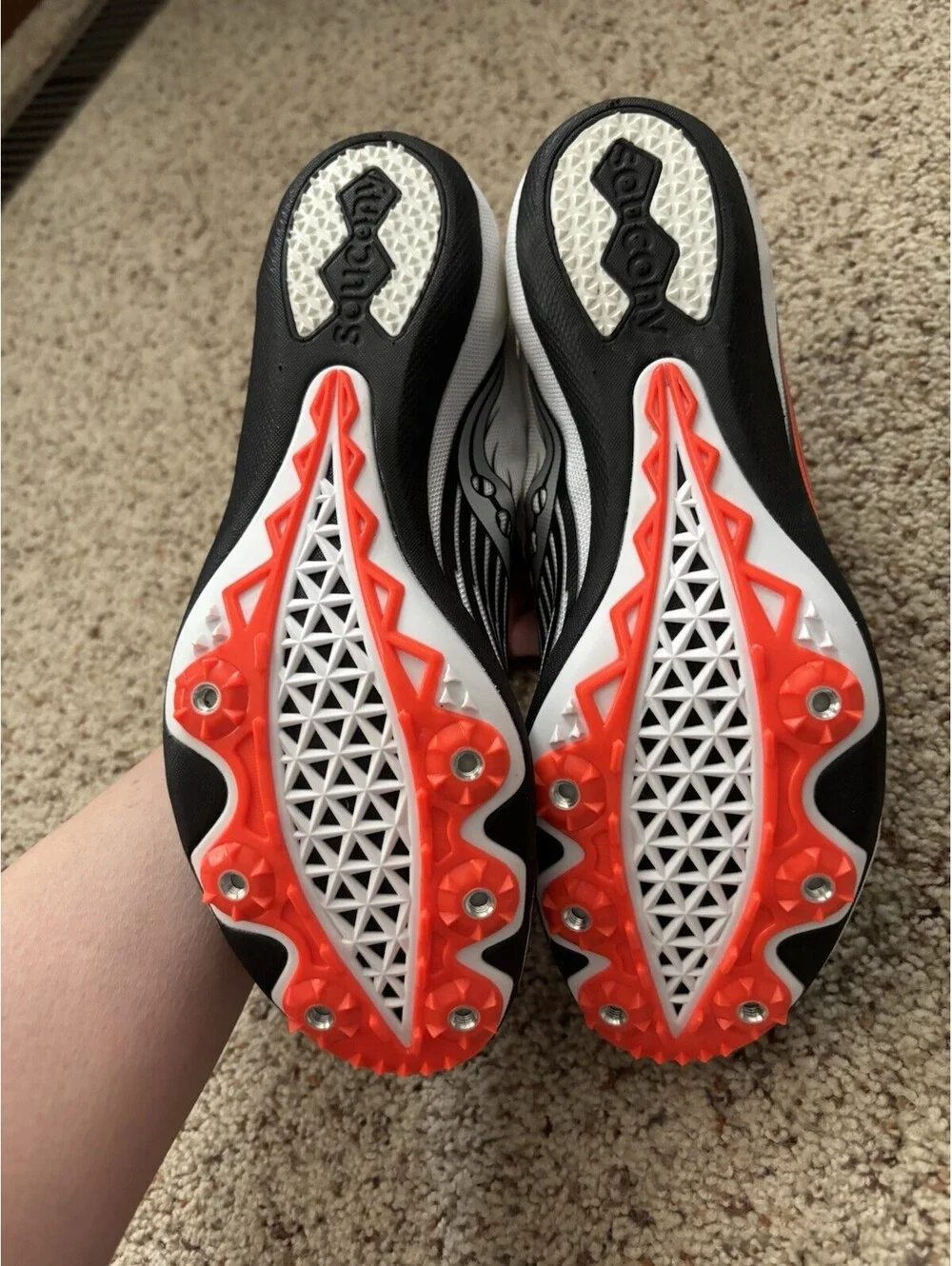 Saucony Ballista 2 Men's Track & Field Sprint Spikes Size 9 Black White